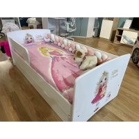 Дитяче ліжко  Kinder Cool 80*170см Принцеса  Єдинорожка з бортиком